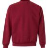 Sudadera de trabajo con cuello redondo Velilla 105701 en color granate, resistente y cómoda para uso laboral diario