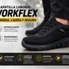 zapatilla laboral negra antideslizante Workflex ligera transpirable para hostelería sanidad trabajo de pie