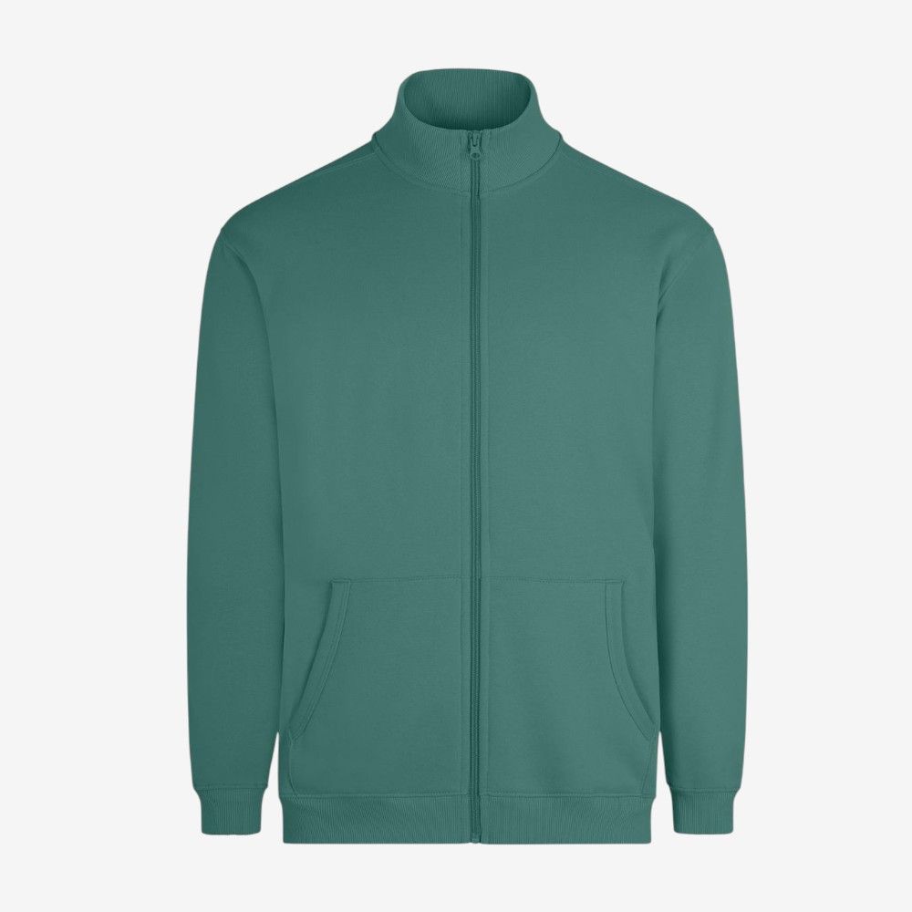 Sudadera unisex con cremallera Velilla en felpa perchada