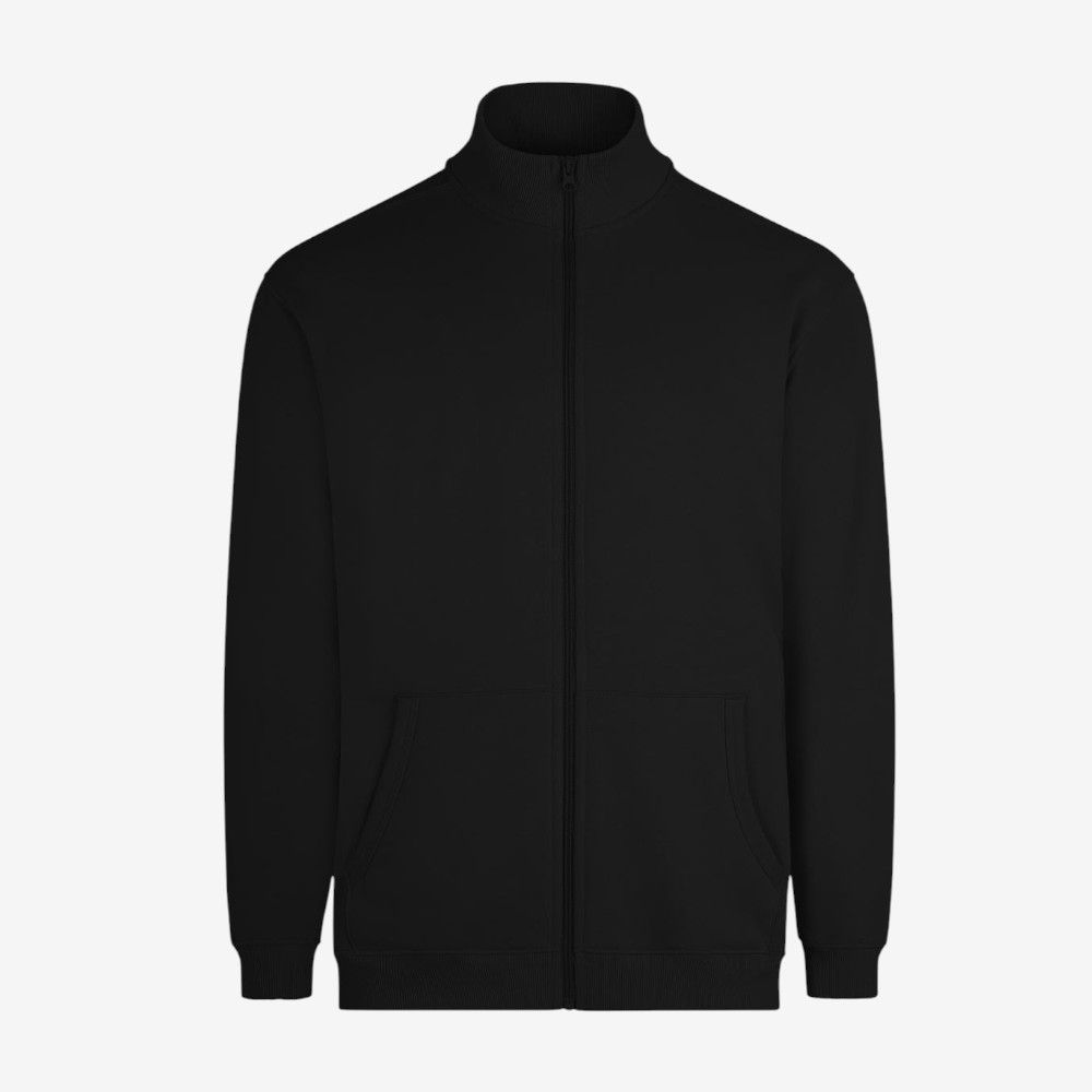 Sudadera unisex con cremallera Velilla en felpa perchada