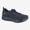 Zapatilla Corte de Rejilla negra Workflex con suela antideslizante y tejido transpirable