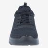 Zapatilla negra Workflex con suela antideslizante y tejido transpirable