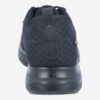 Zapatilla negra Workflex con suela antideslizante y tejido transpirable