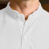 polo unisex cuello mao blanco