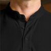 polo unisex cuello mao negro