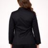 chaqueta cocina mujer negra profesional transpirable antimanchas