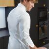 Chaqueta cocina entallada transpirable Sorona profesional