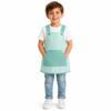Babi Infantil con Tirantes Rayas Verde y Bolsillo Canguro de Unifor Gran para guardería y colegio