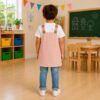 Babi infantil capibara en colores beige y rosa, con tirantes sublimados y tejido Popelín Galaxy de Unifor Gran.