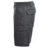 Bermuda Laboral Angus Confort Elástica Unisex BEEWORK.WEAR gris multibolsillos