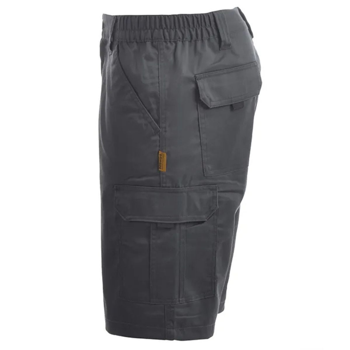 Bermuda Laboral Angus Confort Elástica Unisex BEEWORK.WEAR gris multibolsillos
