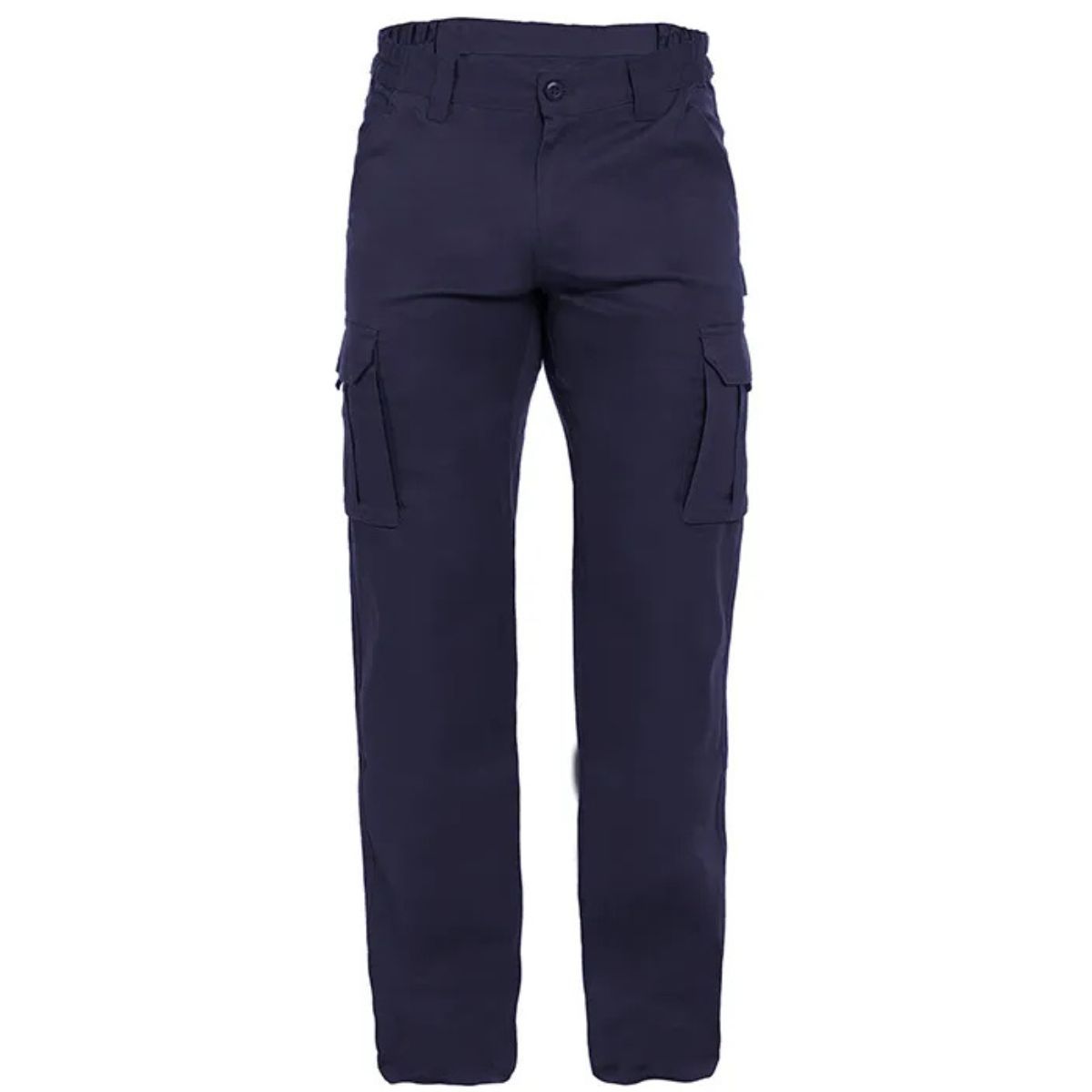Pantalón elástico corte slim TRACK BEEWORK.WEAR azul navy multibolsillos