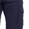 Pantalón elástico corte slim TRACK BEEWORK.WEAR azul navy multibolsillos