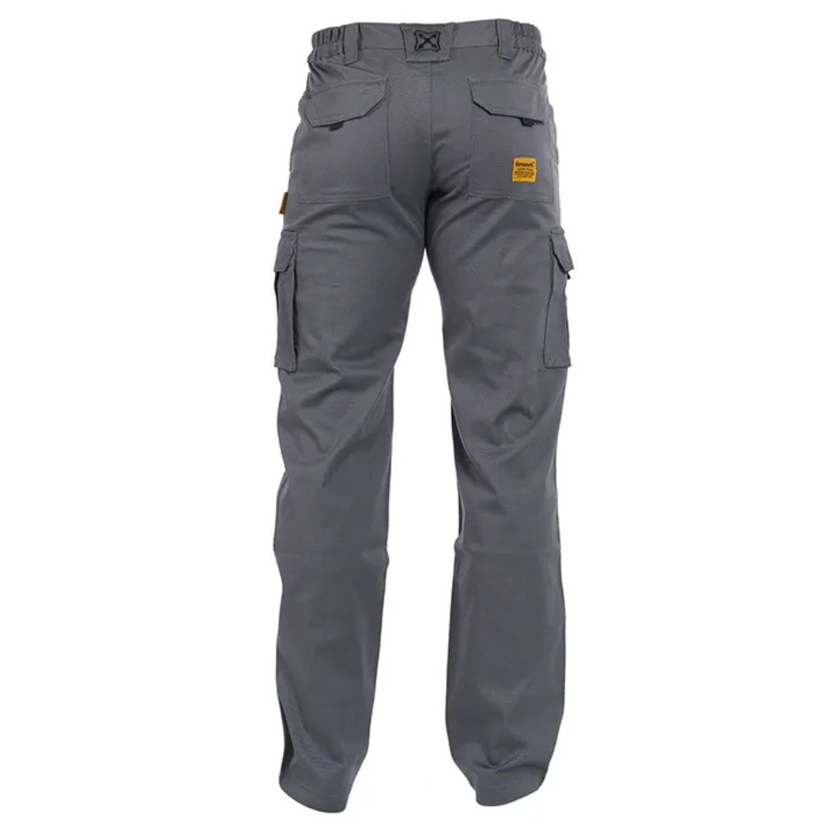 Pantalón elástico corte slim TRACK BEEWORK.WEAR gris medio multibolsillos