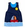 Bata Maestra Infantil Fondo Marino con Apliques de Tela