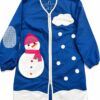Bata Maestra Infantil Muñeco de Nieve con Apliques de Tela